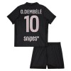 Conjunto Paris Saint-Germain O. Dembele 10 Equipamento 4ª Jordan 2025-26 - Criança